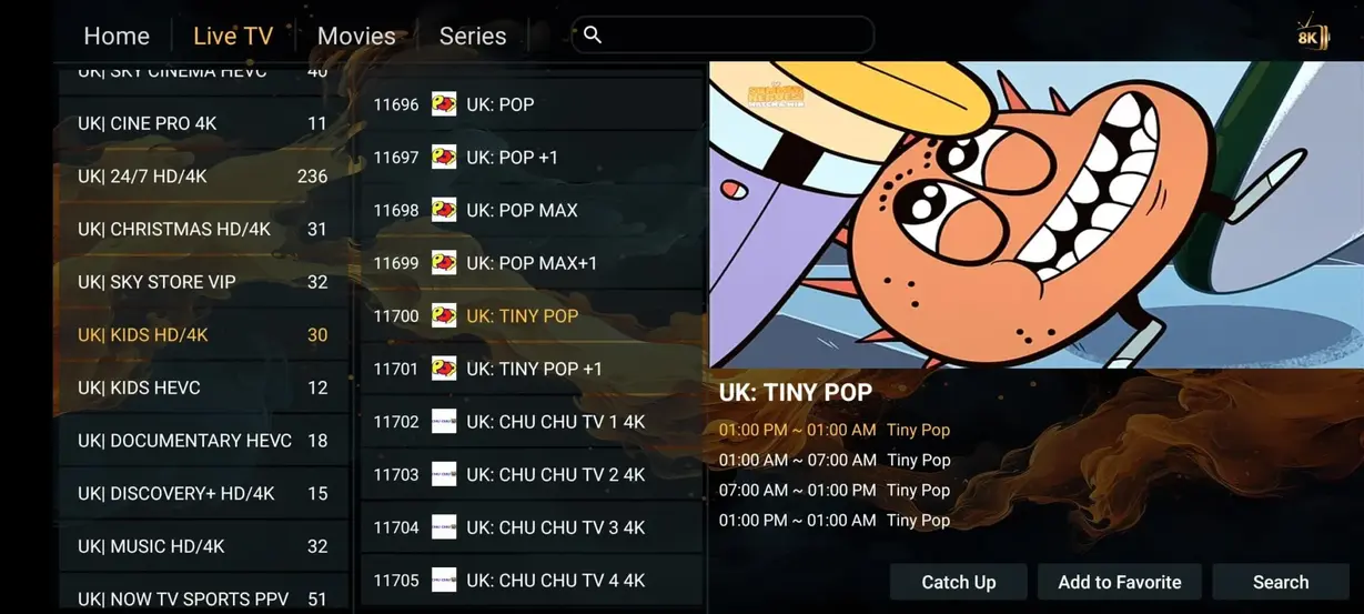 IPTV Interface Preview